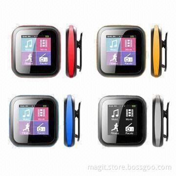 MP4 Players with 1.8-inch TFT Screen, Pedometer, FM Receiver, Clock and Timer